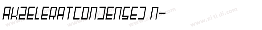 AkzeleratCondensed N字体转换